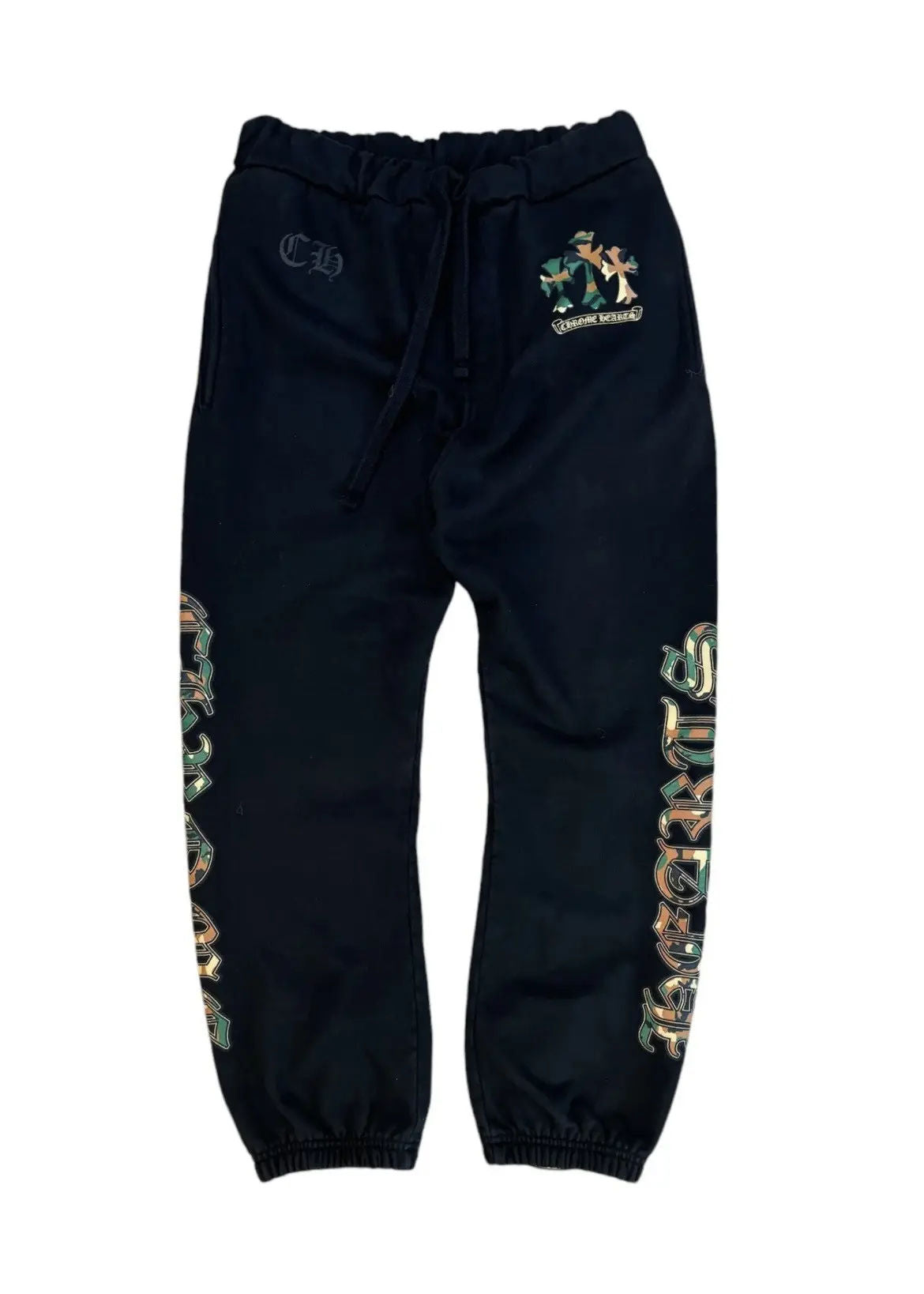 Chrome Hearts Camo Triple Cross Horseshoe Sweatpants, pre-owned, size S – photo 1 of 4