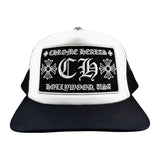 Chrome Hearts CH Hollywood Trucker Hat Black/White