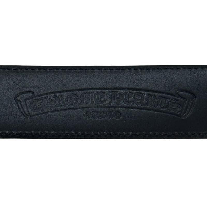 Chrome Hearts Classic Oval Buckle w/ 32in Belt Strap Black, pre-owned, size 32 – photo 4 of 6
