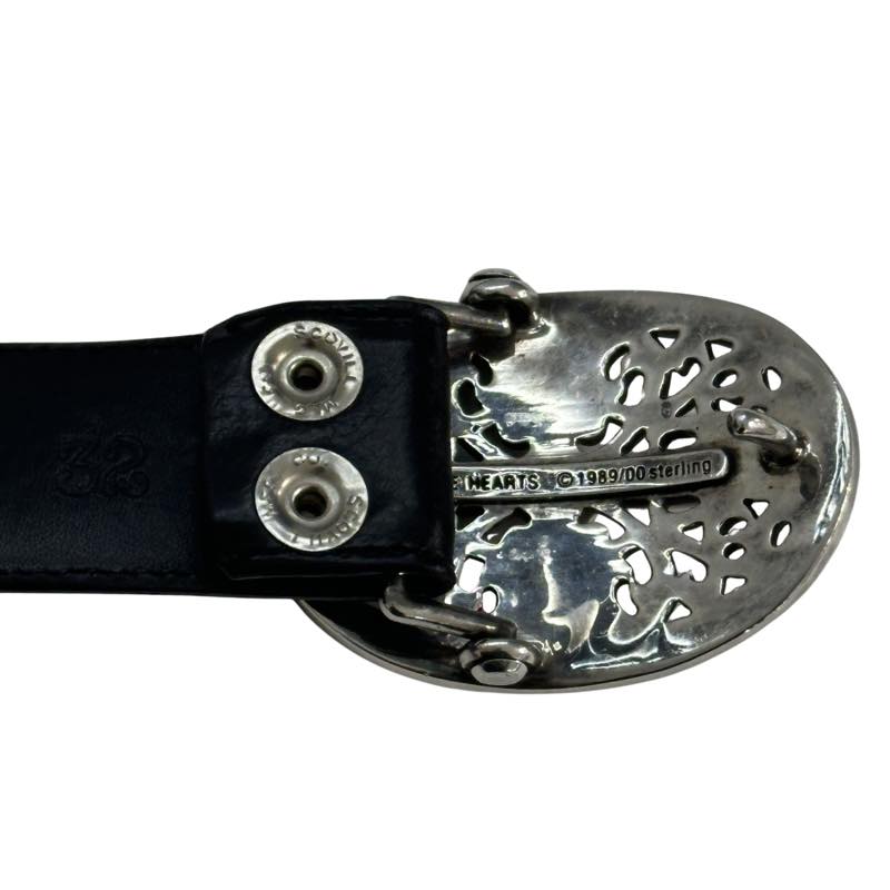 Chrome Hearts Classic Oval Buckle w/ 32in Belt Strap Black, pre-owned, size 32 – photo 5 of 6