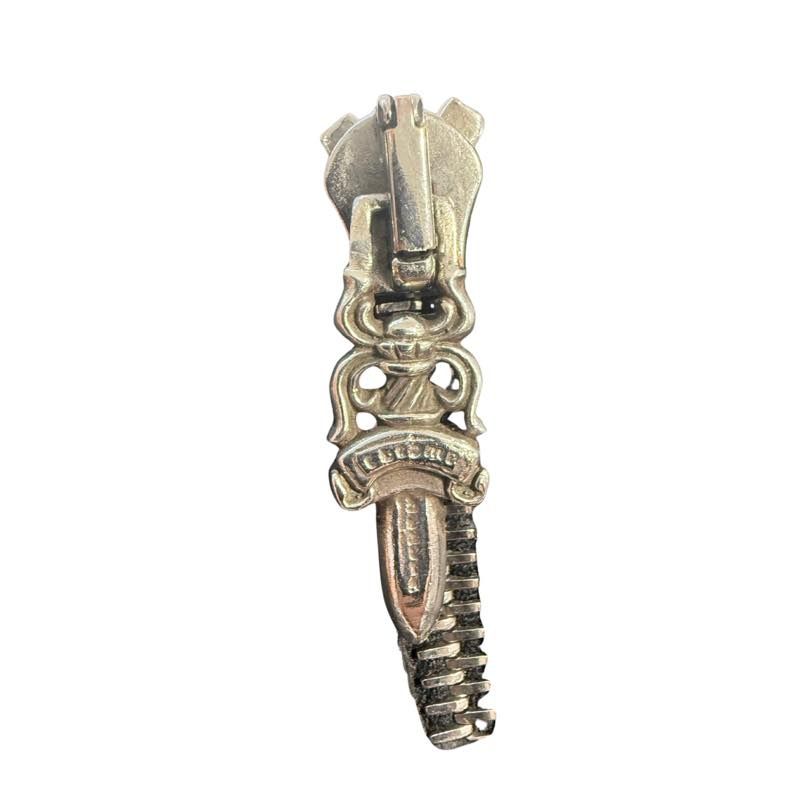 Chrome Hearts Dagger Zip Lambskin Leather Gloves, lightly used – photo 4 of 5
