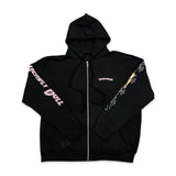 Chrome Hearts Deadly Doll Zip-Up Hoodie Black