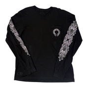 Chrome Hearts Horseshoe Floral L/S T-Shirt Black, pre-owned, size XL – photo 1 of 2