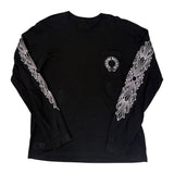 Chrome Hearts Horseshoe Floral L/S T-Shirt Black - Pre-Owned Size XL