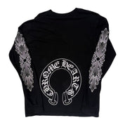 Chrome Hearts Horseshoe Floral L/S T-Shirt Black, pre-owned, size XL – photo 2 of 2
