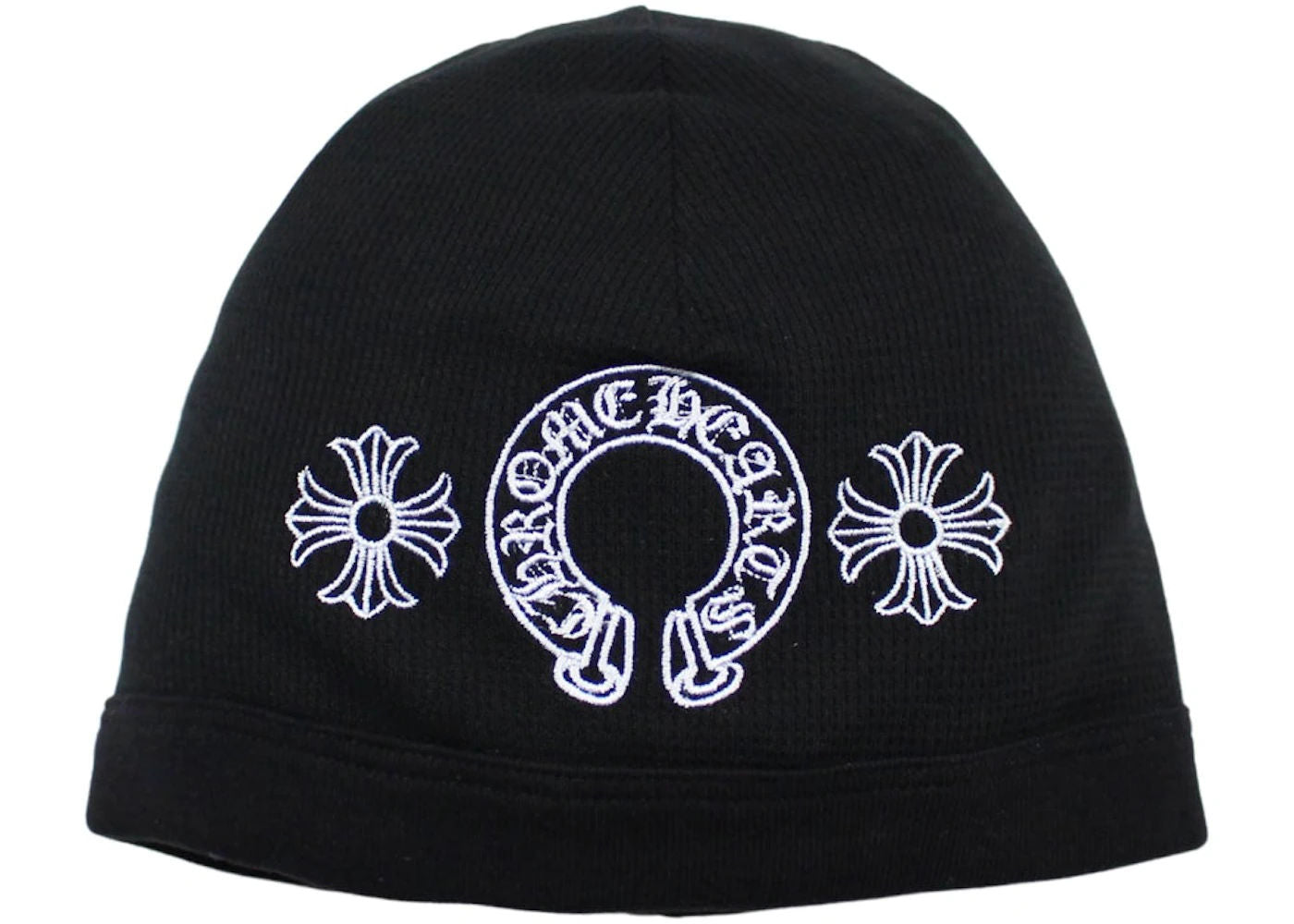 Chrome Hearts Horseshoe Skull Cap Beanie Black, brand new