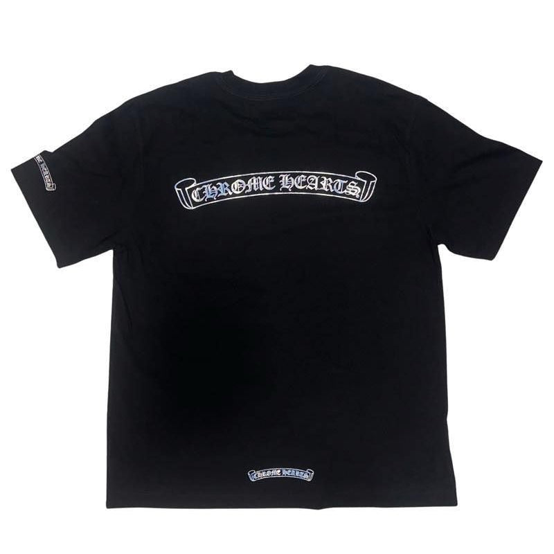 Chrome Hearts Iridescent Scroll Logo T-Shirt Black, brand new, size M – photo 2 of 2