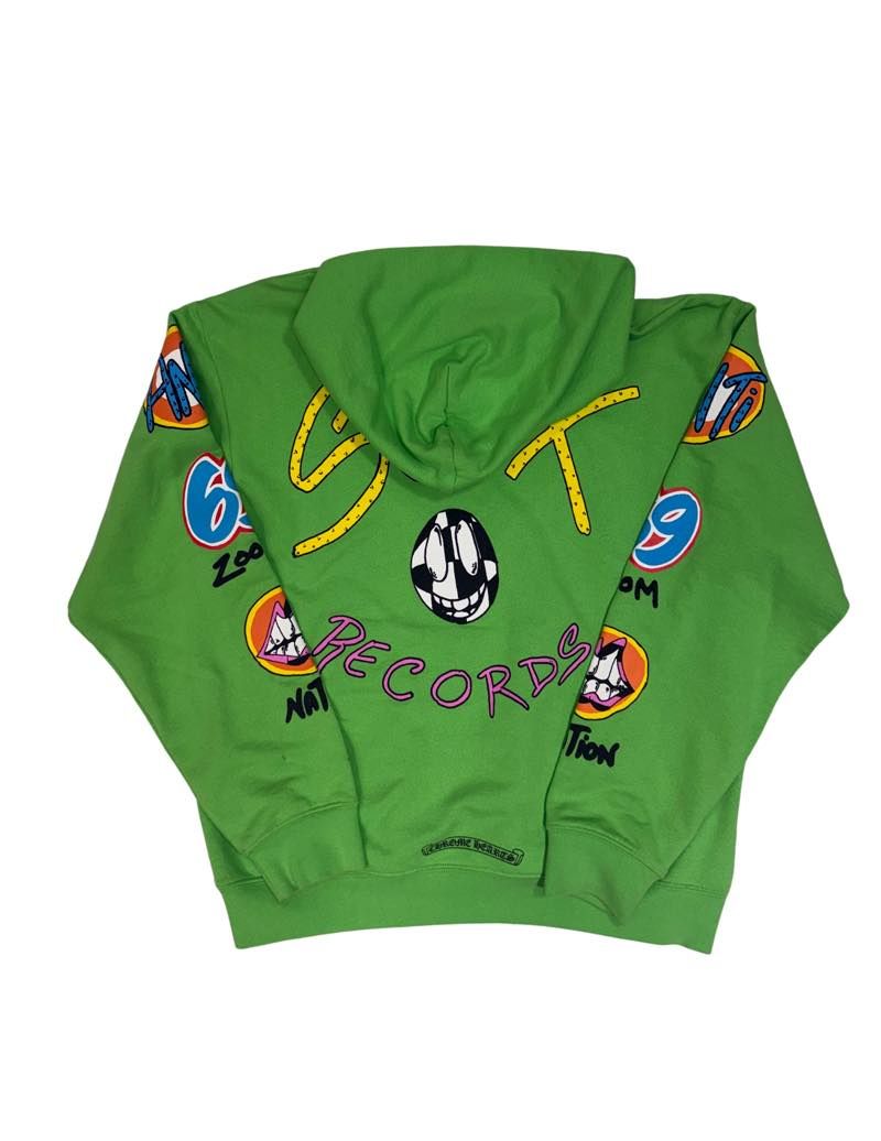 Chrome Hearts Matty Boy Sex Records Hoodie Green, lightly pre-owned, size L – photo 2 of 2