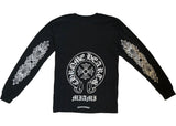 Chrome Hearts Miami Exclusive Floral Horseshoe L/S T-shirt Black