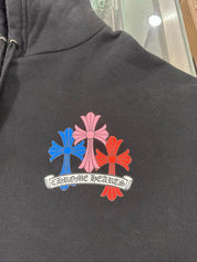 Chrome Hearts Multicolor Cross Hoodie Black, lightly pre-owned, size L – photo 2 of 7