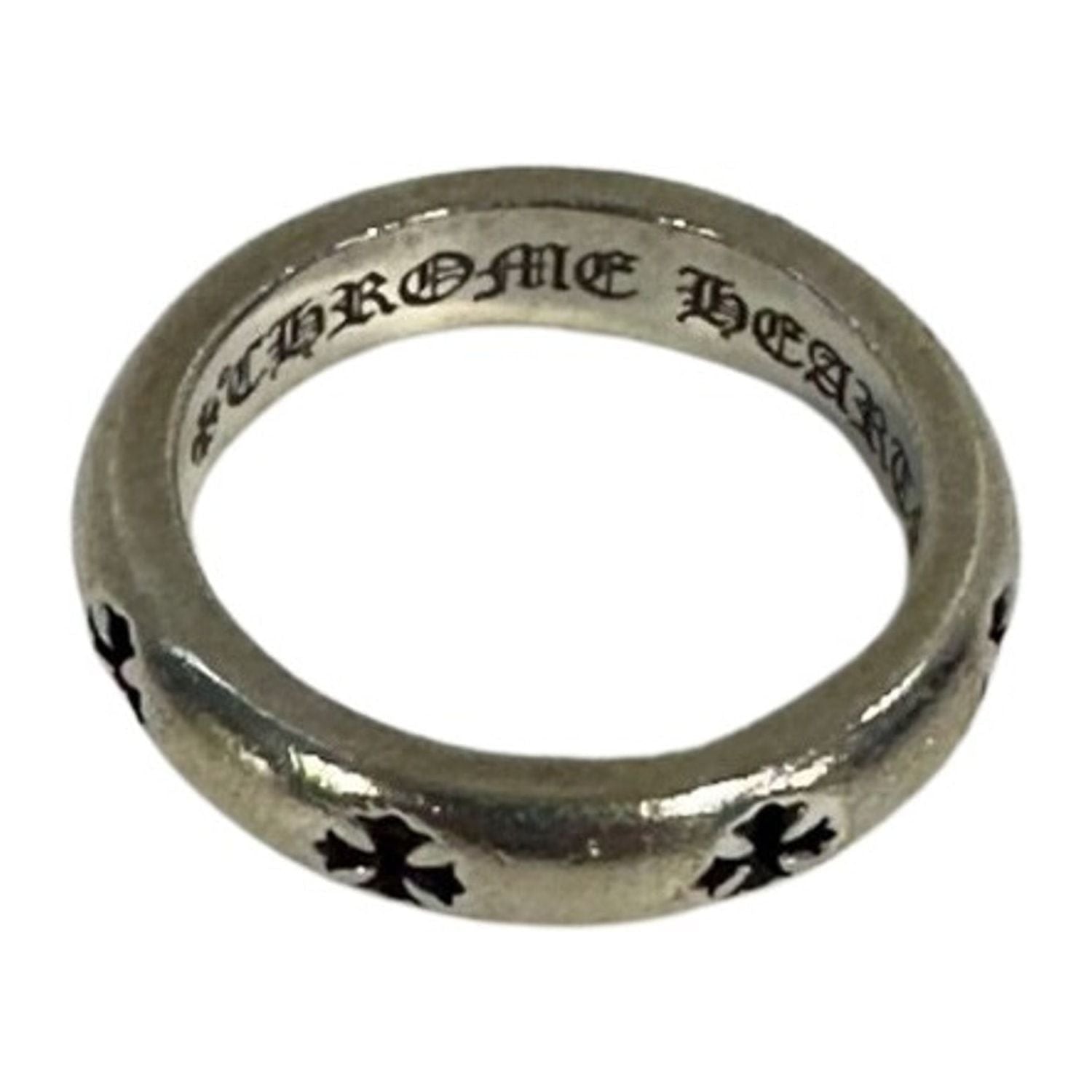 Chrome Hearts Negative CH Plus Band Ring, lightly pre-owned, size 9.5 – photo 1 of 3