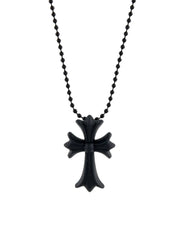 Chrome Hearts Silichrome Cross Necklace Black/Glitter, brand new – photo 2 of 2