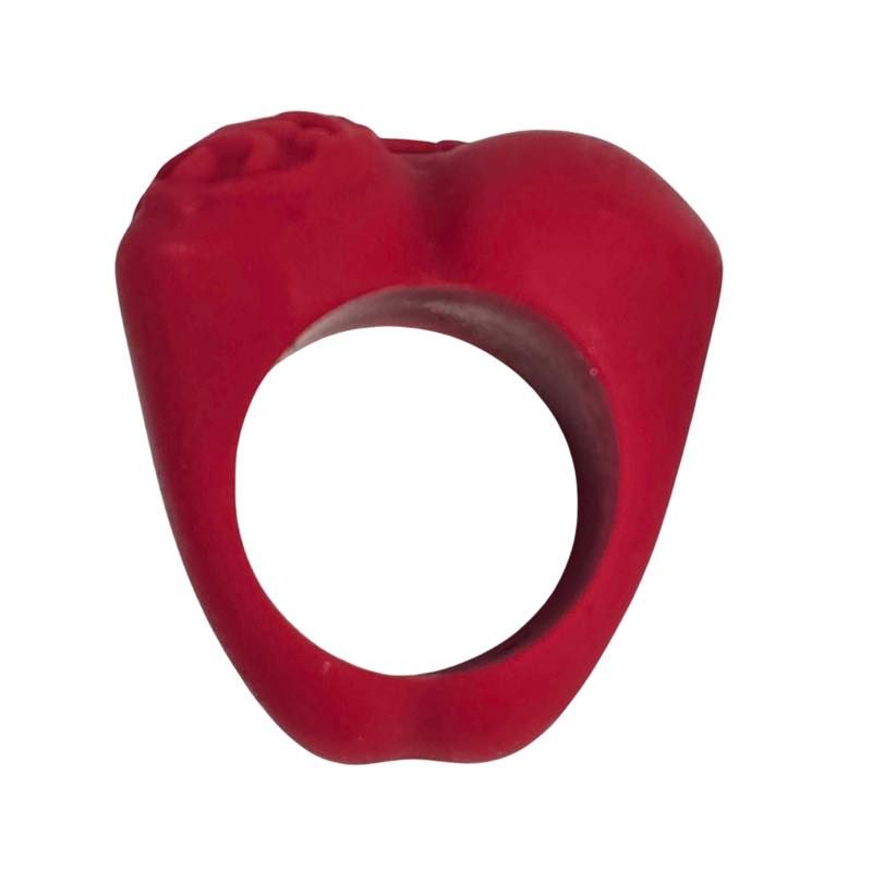 Chrome Hearts Silichrome Crying Heart Ring Red, pre-owned, size 9 – photo 2 of 5