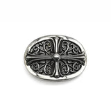 Chrome Hearts Small Oval Silver Belt Buckle (1 Inch)