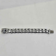Chrome Hearts XL Diamond Fleur Cuban Link Bracelet (8 Inches), lightly used – photo 4 of 6