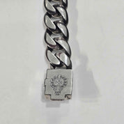 Chrome Hearts XL Diamond Fleur Cuban Link Bracelet (8 Inches), lightly used – photo 6 of 6