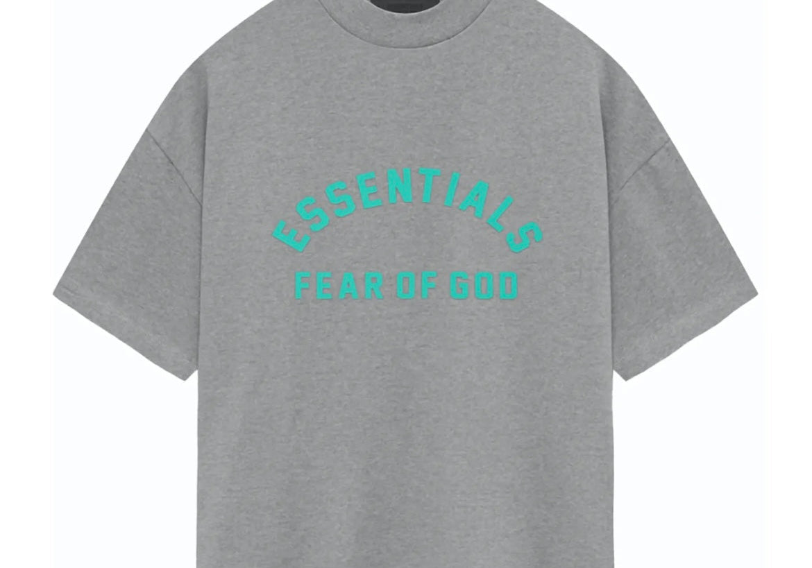 Fear of God Essentials Heavy Jersey T-Shirt (FW23) Dark Heather Oatmeal