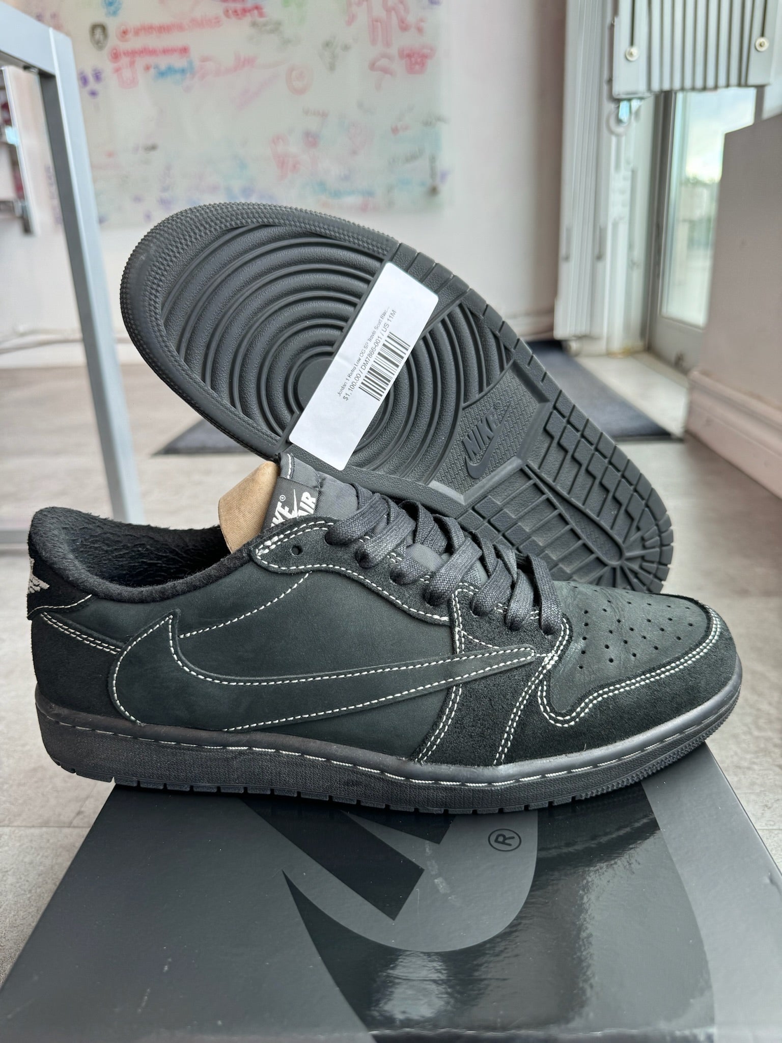 Jordan 1 Retro Low OG SP Travis Scott Black Phantom (Used Size 11)