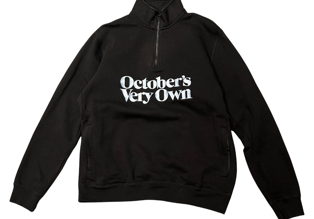 Ovo Embroidered Octobers Very Own Quarter-Zip Black (Preowned)