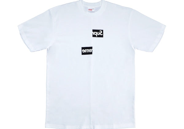 Supreme Comme des Garcons SHIRT Split Box Logo Tee White (Preowned)