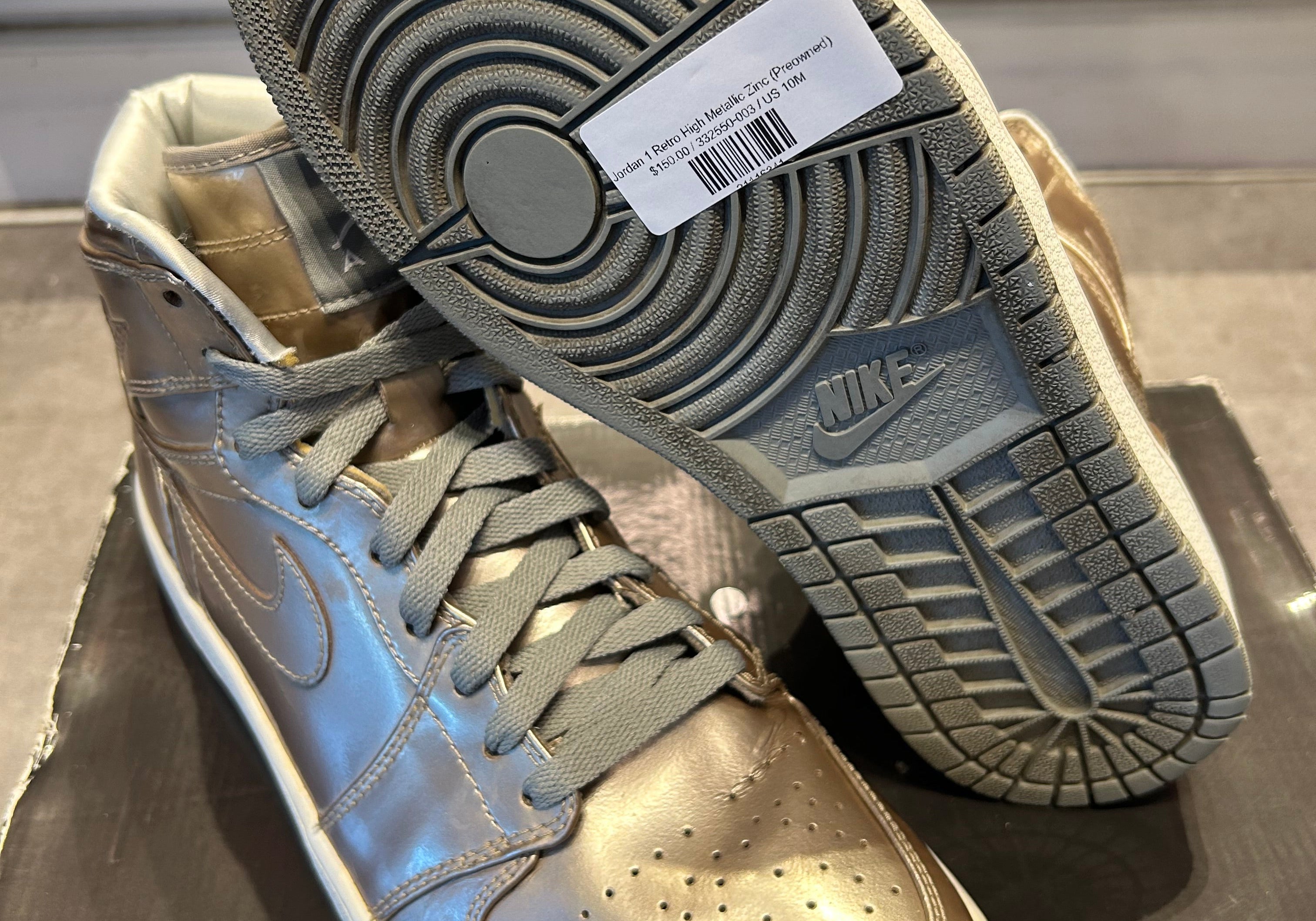 Jordan 1 Retro High Metallic Zinc (Preowned)