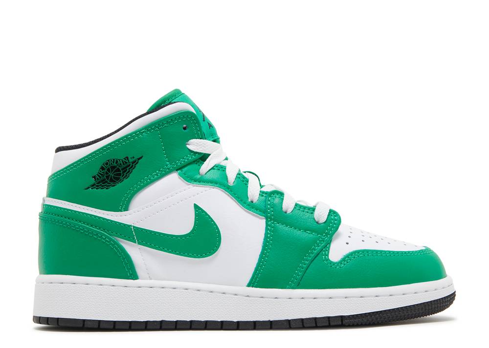 Jordan 1 Mid Lucky Green (GS)