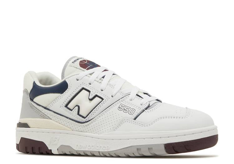 New Balance 550 White Maroon Natural Indigo