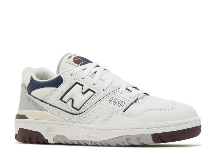 New Balance 550 White Maroon Natural Indigo