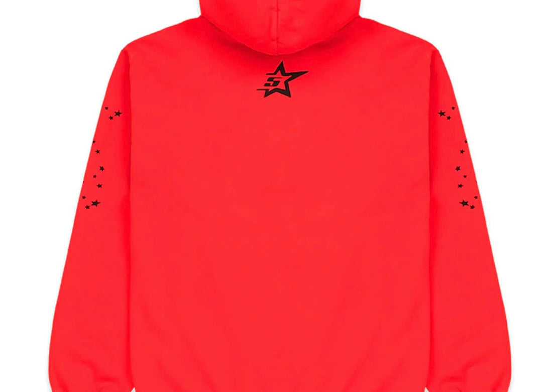 Sp5der P*NK V2 Hoodie Red