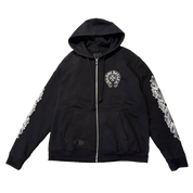 Chrome Hearts Thermal Malibu Exclusive Floral Zip-Up Hoodie Black (Lightly Used Size L)