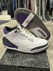 Jordan 3 Retro Dark Iris (Preowned Size 10)