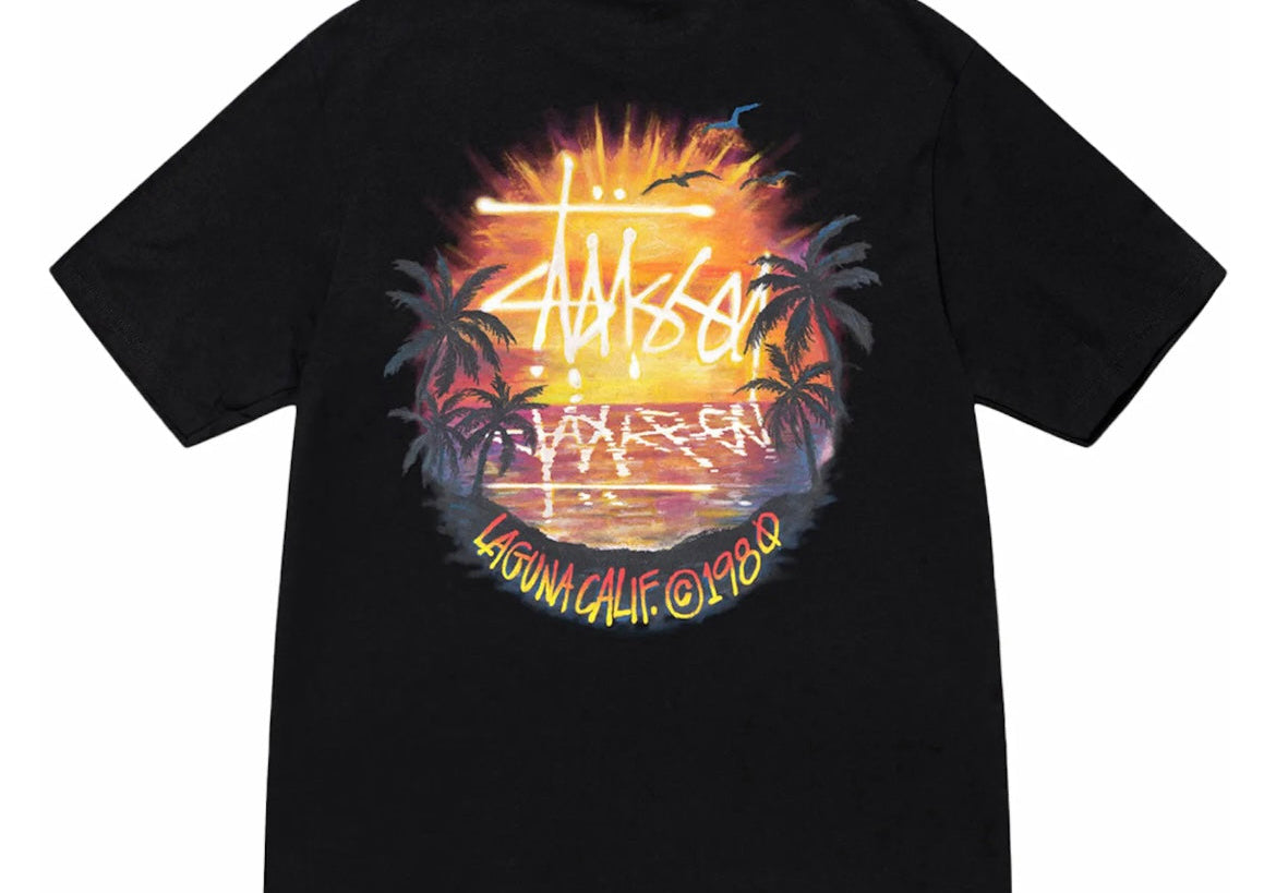 Stussy Sunset Tee Black