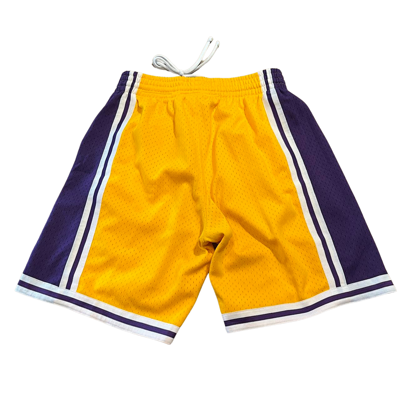 Mitchell & Ness Gold Los Angeles Lakers 1996-1997 Swingman Mesh Shorts