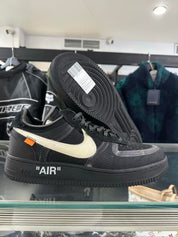 Nike Air Force 1 Low Off-White Black White - Pre-Owned Size 10.5 (No original box)