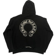 Chrome Hearts Horseshoe Floral Pullover Hoodie Black - Pre-Owned Size L