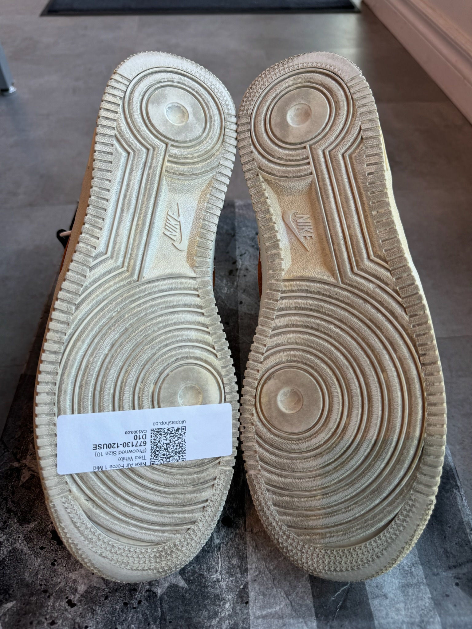 Nike Air Force 1 Mid Tisci White - Pre-Owned Size 10