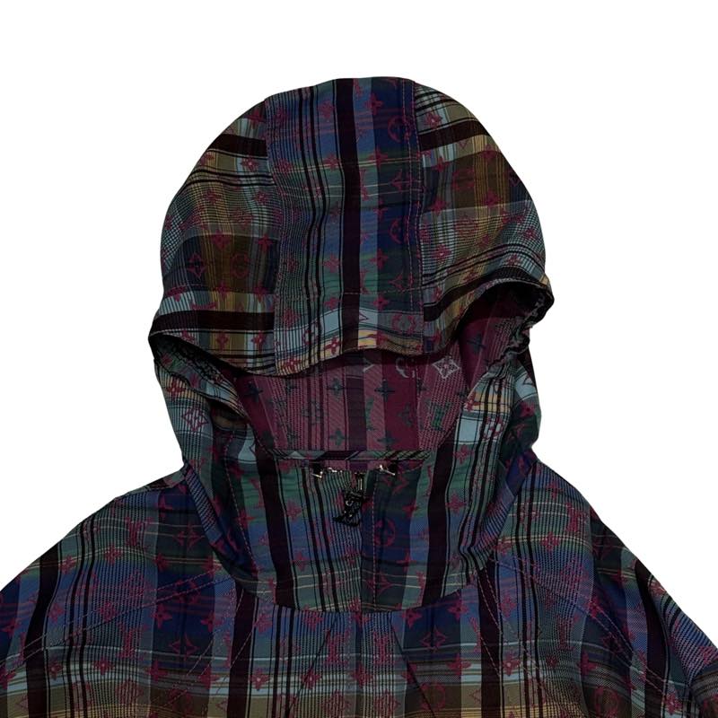 Louis Vuitton Monogram Madras Check Parachute Parka - Lightly Used Size L
