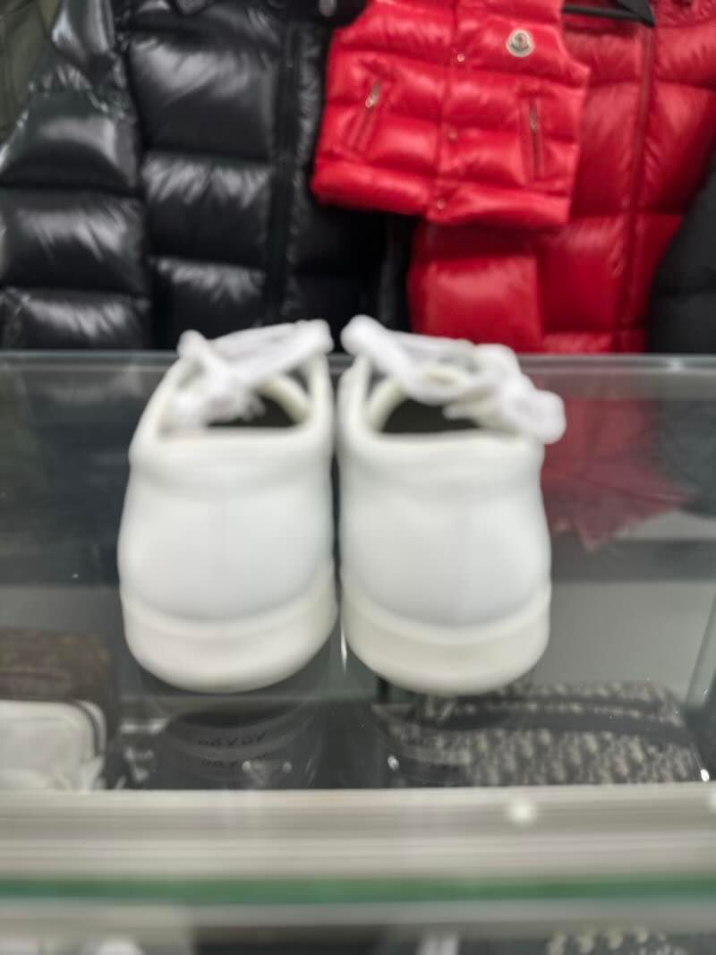 Prada Downtown Leather Sneakers White - Pre-Owned Size 40/ US 8 (No Original Box)