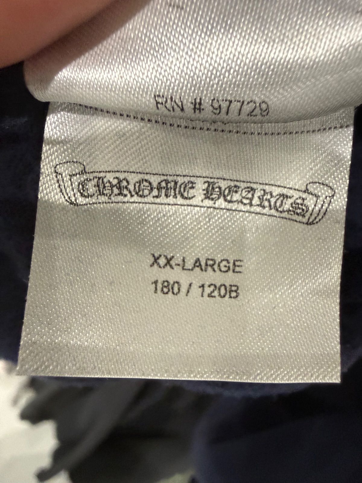 Chrome Hearts Logo Hoodie Navy - Pre-Owned Size XXL