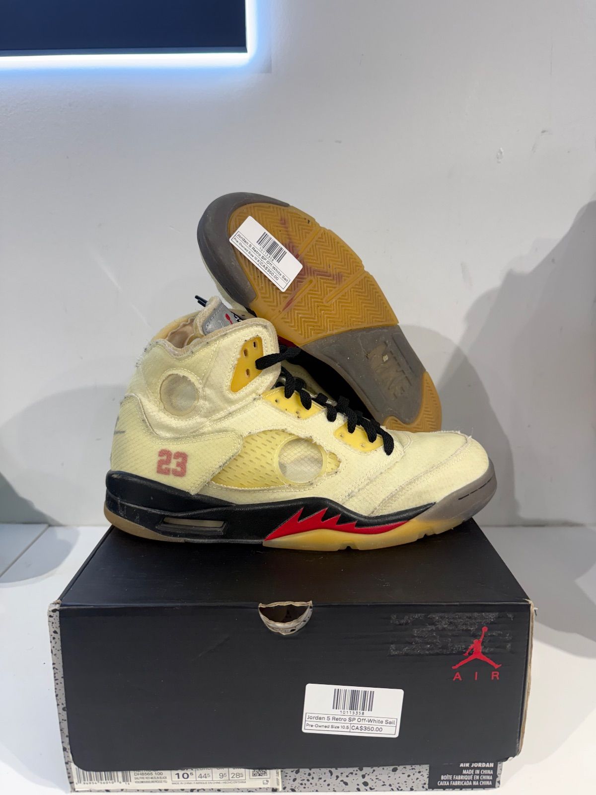 Jordan 5 Retro SP Off-White Sail - Pre-Owned Size 10.5