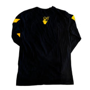 Off-White Caravaggio Painting Yellow Stripes L/S Shirt Black - Pre-Owned Size L