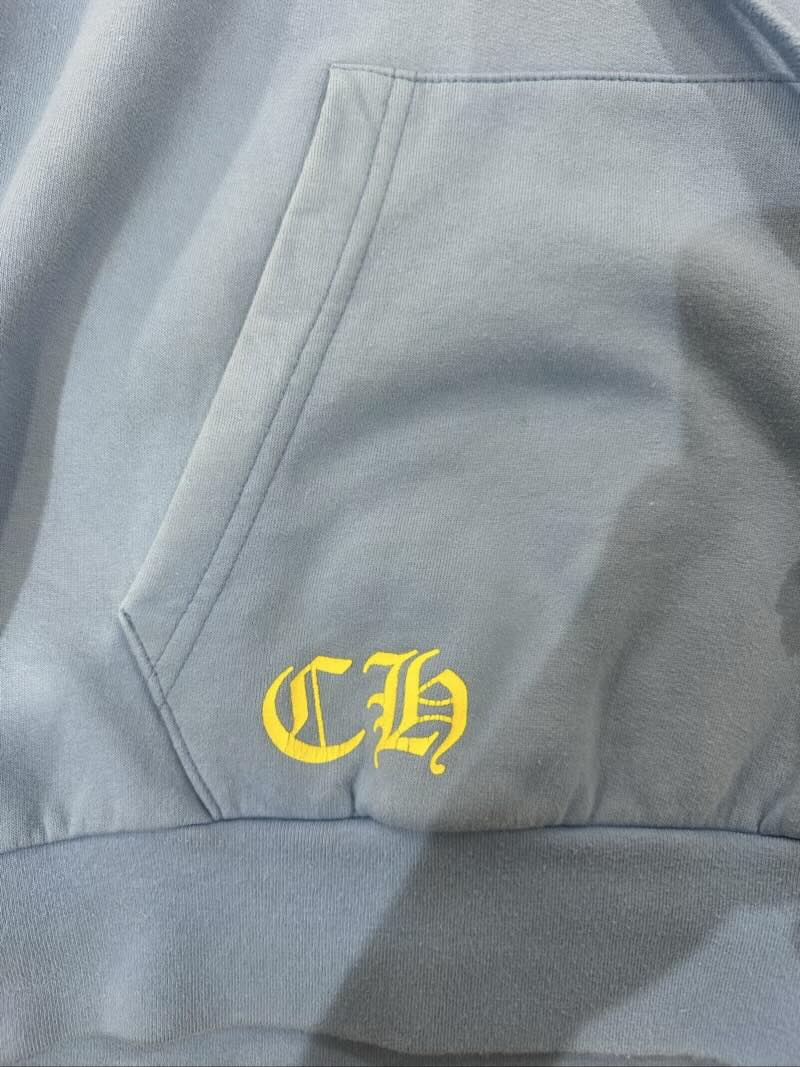 Chrome Hearts x Drake Girls Love Chrome Hoodie Light Blue - Lightly Pre-Owned Size M