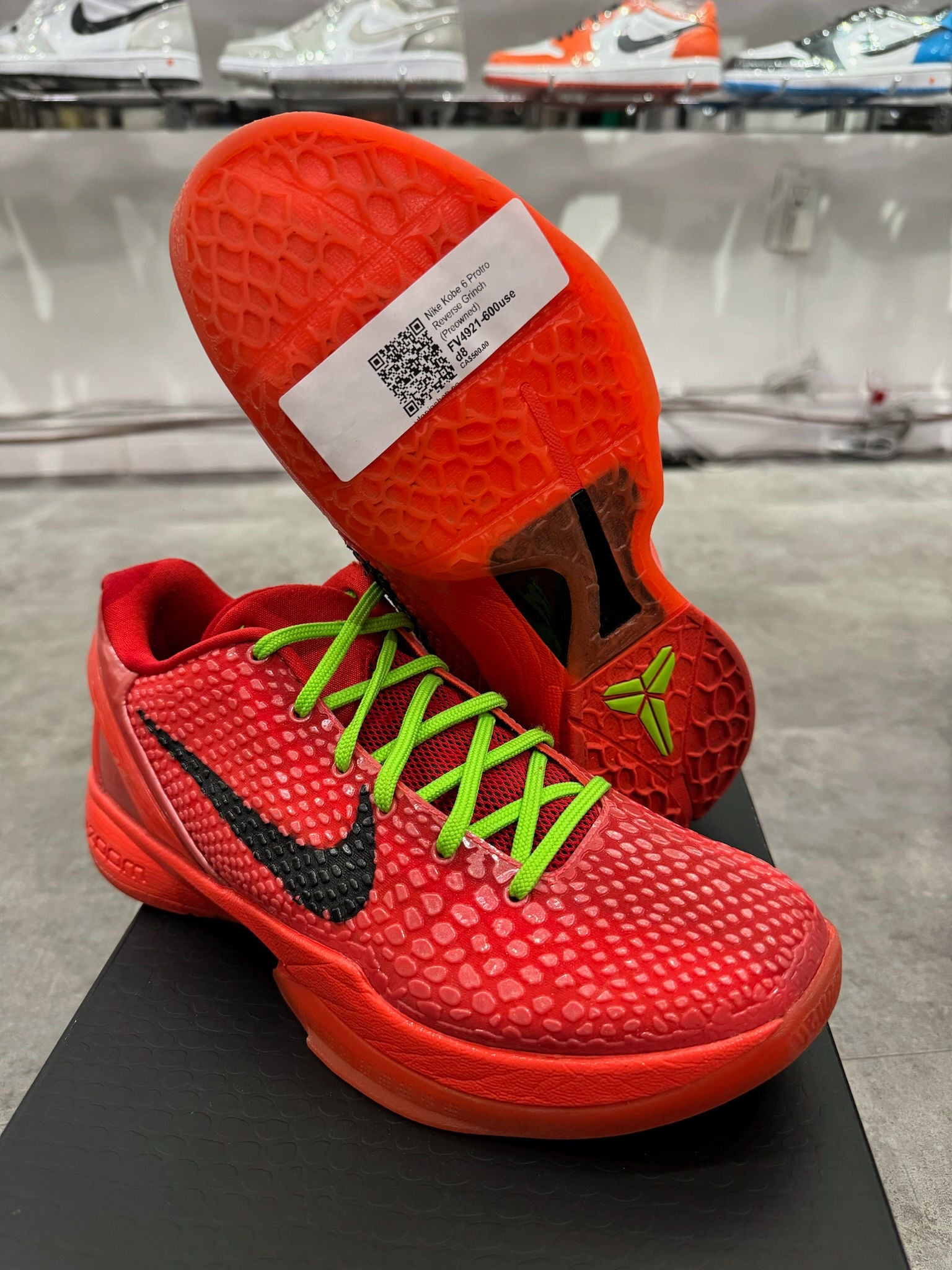 Nike Kobe 6 Protro Reverse Grinch - Pre-Owned Size 8