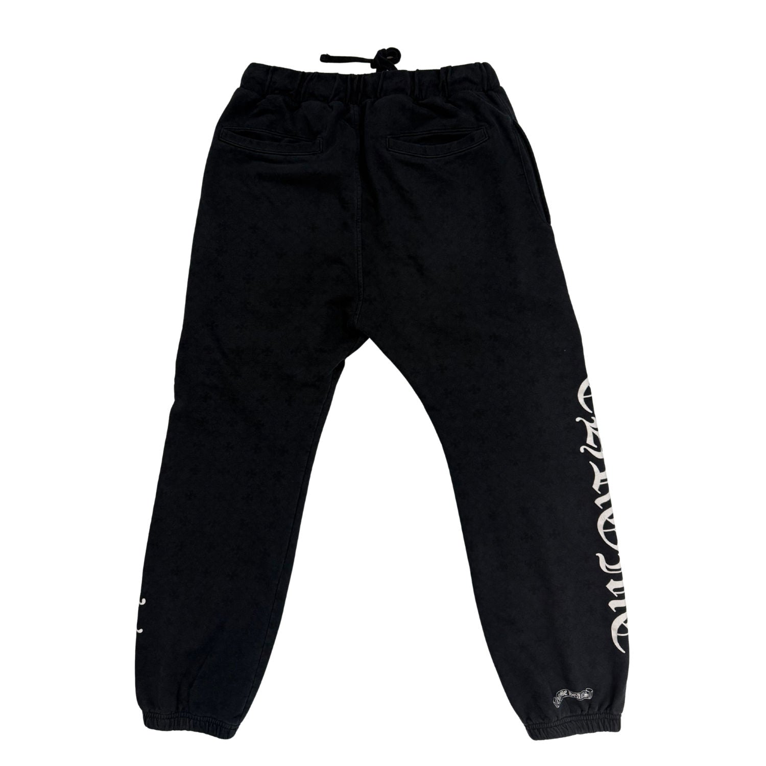 Chrome Hearts Monogram All Over Logo Sweatpants Black - Pre-Owned Size L