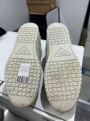 Prada Downtown Sneakers Patent Leather White - Lightly Used Size 10.5