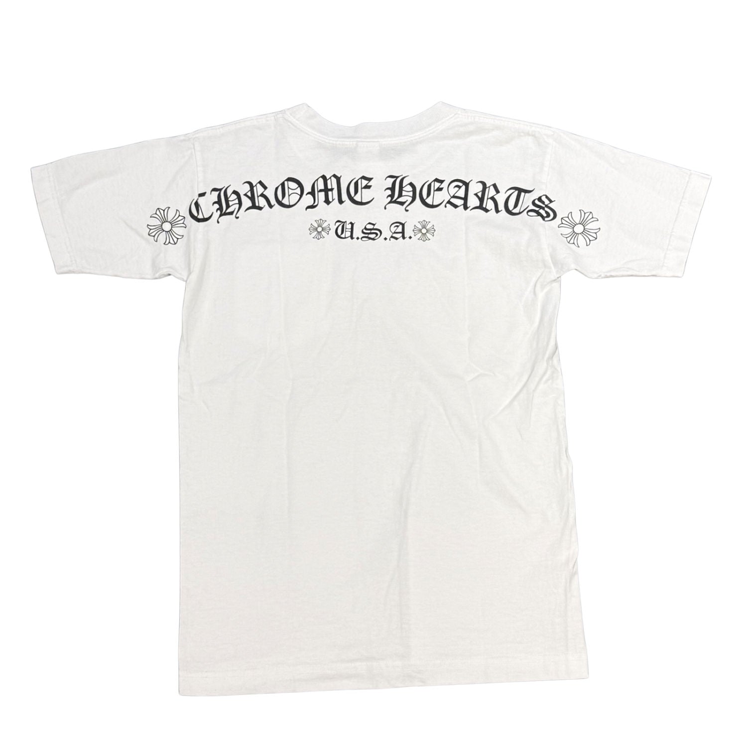 Vintage Chrome Hearts Shoulder Logo T-Shirt White