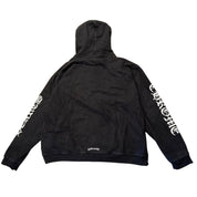 Chrome Hearts Letters Sleeve Thermal Zip-Up Hoodie Black (Preowned Size XXL) - Pre-Owned