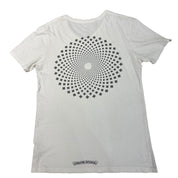 Chrome Hearts Kaleidoscope Logo V-Neck T-Shirt White (Preowned Size M) - Pre-Owned
