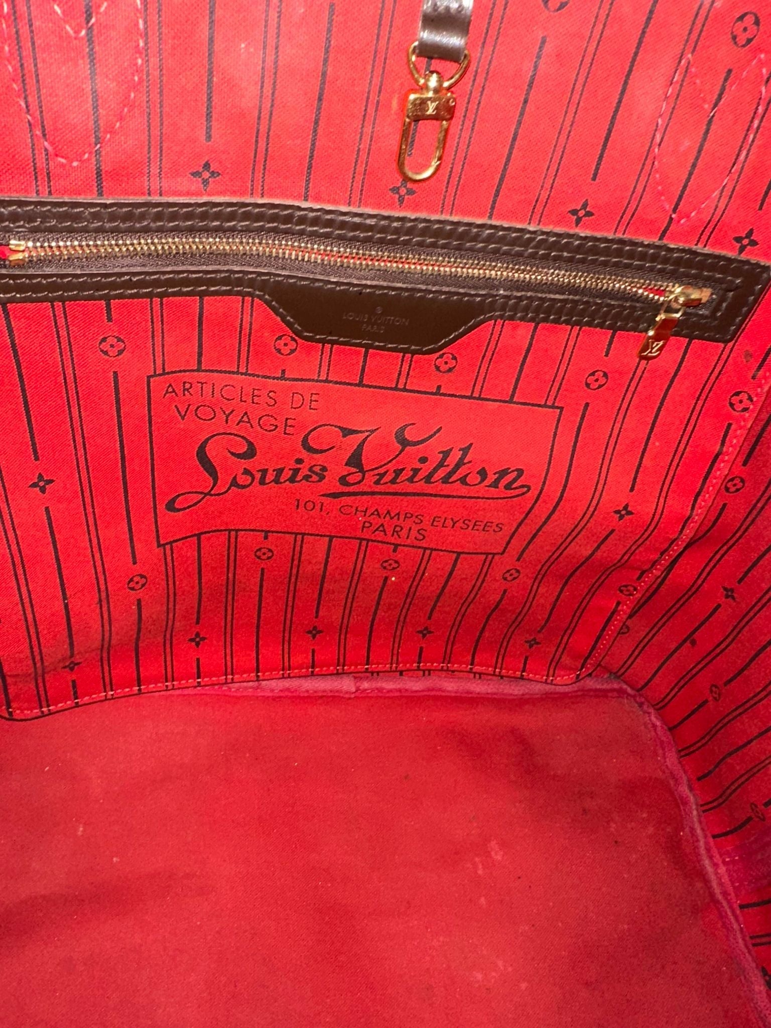 Louis Vuitton Neverfull GM Damier Ebene Tote Bag - Pre-Owned