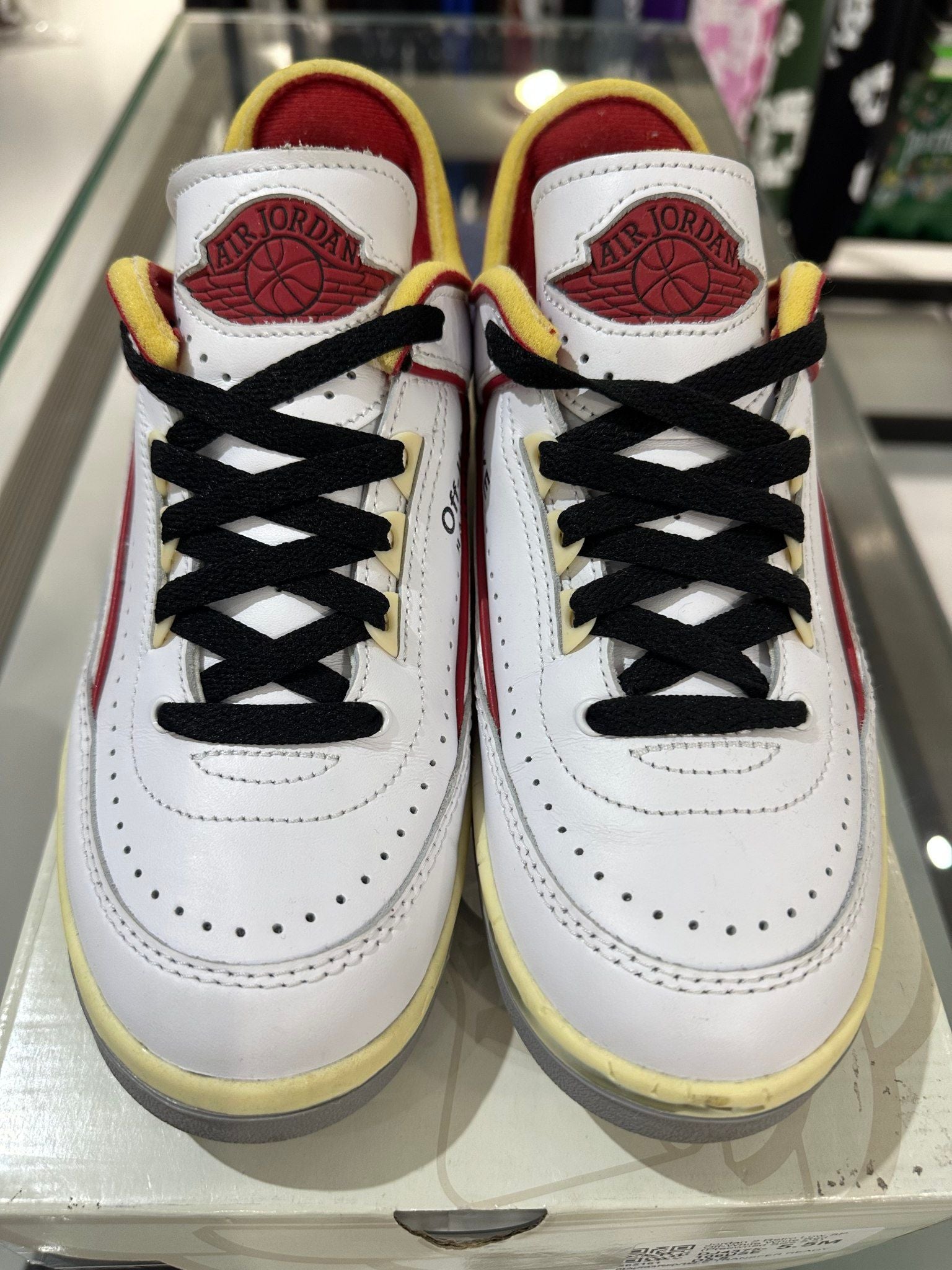 Jordan 2 Retro Low SP Off-White White Red - Pre-Owned Size 5.5